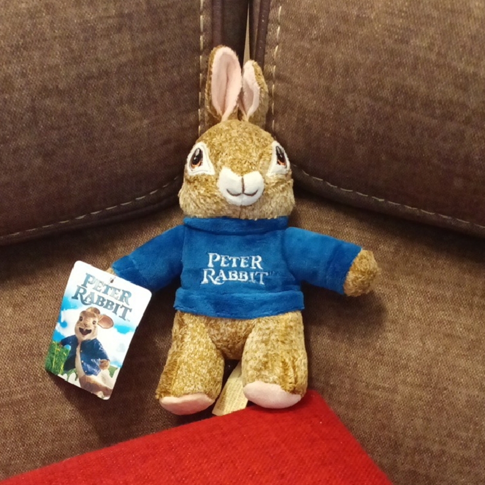 Peter Rabbit Mini Plush 8" With Keychain Hook NWT
